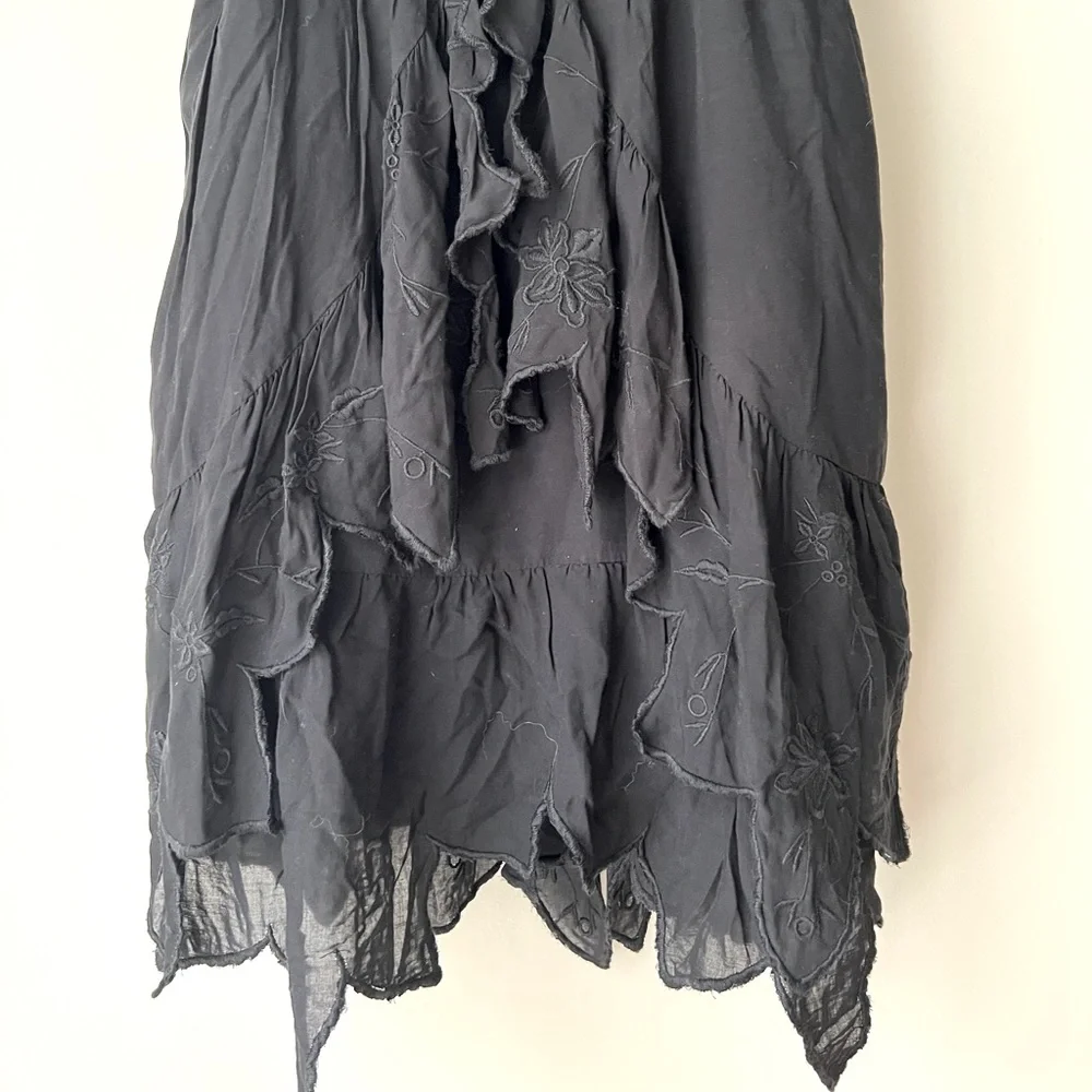 Free People Honeysuckle Rose Cut-Out Mini Dress Black Womems Size 6 ❤️NWT - Picture 4 of 8